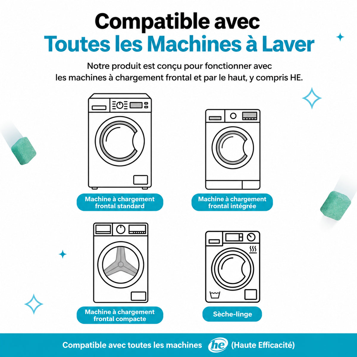 Nettoyant pour machine à laver