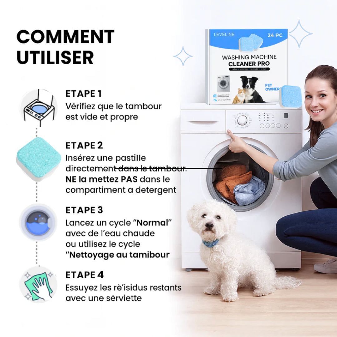 Nettoyant pour machine à laver